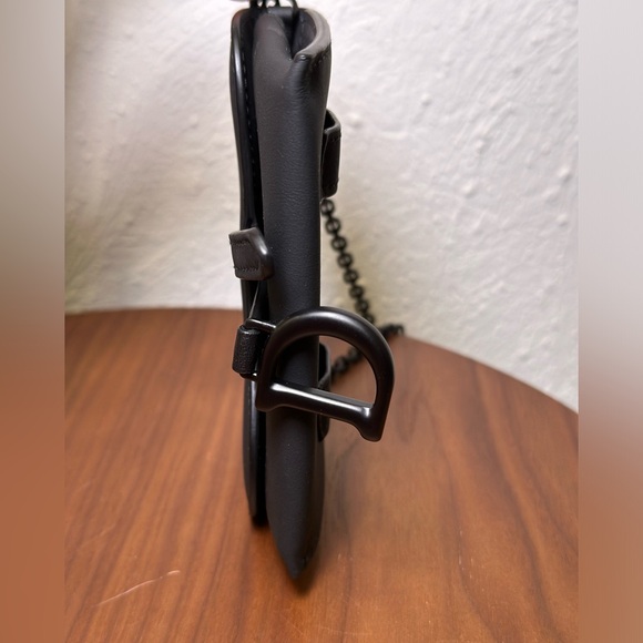 Dior Ultra Matte Calfskin Nano Saddle Chain Pouch - Picture 9 of 11